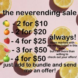 🍋🍊 Lemonwares: The Neverending Sale🍓🍏
